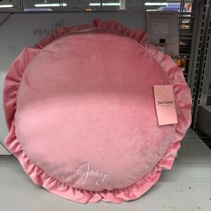 Juicy Couture Blush Pink Ruffled Cushion pillow